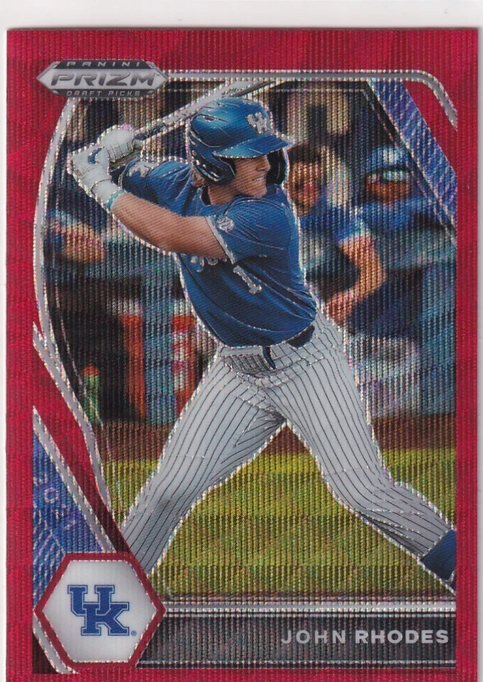 2021 Prizms Red Wave RC John Rhodes Prizm Draft Rookie FR1767 - Image 1 of 1