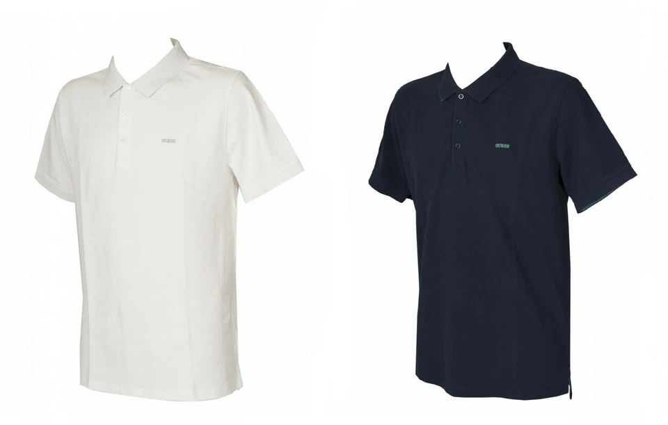 SG Polo uomo manica corta con colletto e bottoni maglietta GUESS articolo M42P02 - Immagine 1 di 1