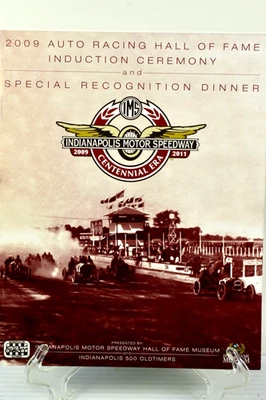 Indy Motor Speedway Hall Of Fame Induction Ceremony 2009 Program - Image 1 of 2