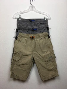 Unionbay Cargo Shorts Boys Med 10/12 Elastic Waistband 6 Pocket School Beach EUC - Picture 1 of 13
