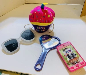 Costruisci un Orso Accessori Occhiali da Sole, Cellulare, Specchio a Mano Tazza Compleanno Torta - Foto 1 di 11