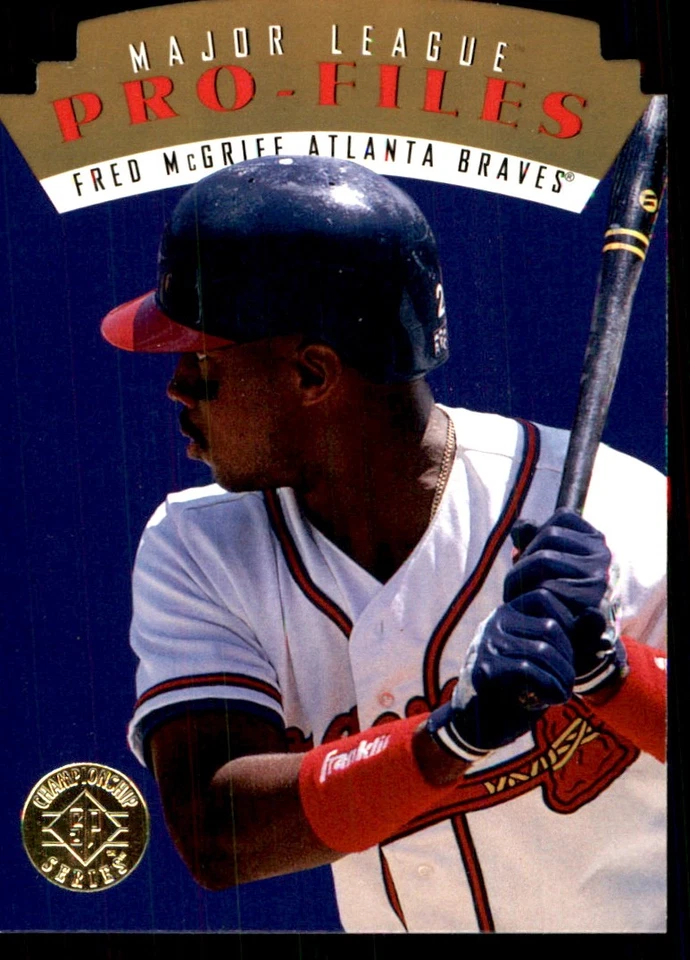 Fred McGriff 1995 SP Championship #21 Braves MLB READ FREE SHIPPING AutographDen - Image 1 of 2