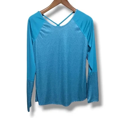 Camisa Columbia Omni-Shade Teal Whispering Lakes Manga Larga L Nueva con Etiquetas Foto 1 de 4