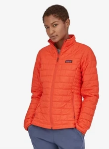 Patagonia Nano Puff® gesteppte Polyester Damen Jacke Gr. M - orange rot - Bild 1 von 10