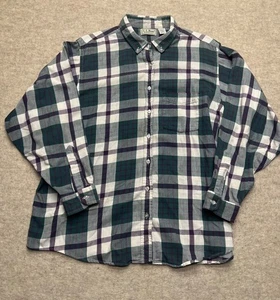 Vintage años 90 L.L. Camisa para mujer Bean Northwoods a cuadros con botones X-grande - Imagen 1 de 8