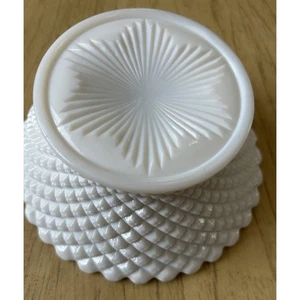 Westmoreland English Hobnail weiß Milchglas Schale NEUWERTIG Nussschale Vintage alt - Bild 1 von 8
