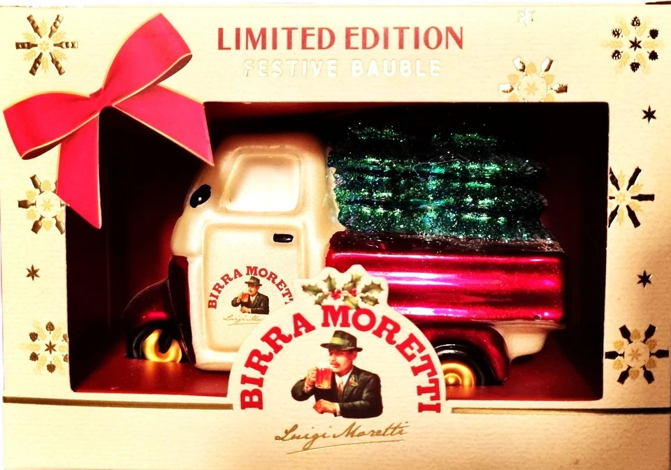 Birra Moretti Limited Edition Festive Truck Bauble Christmas Decoration BNIB