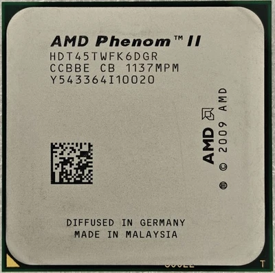 AMD Phenom II X6 1045T Socket AM3 CPU Processor 2.7GHz Six-Core Desktop - Image 1 of 2
