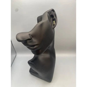 OMA THE LABEL Lidenskap Earrings in Gold- Plated Brass Dia 0.51" NWT - Picture 1 of 3