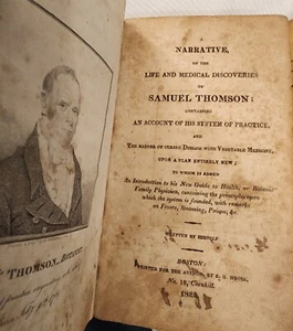 A Narrative of the Life and Medical Discoveries of Samuel Thomson 1822, First ed - Picture 1 of 5