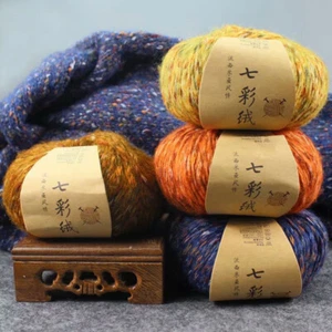 Soft Colorful Alpaca Wool Cashmere Yarn Hand Knitted DIY Crochet Thread BabyYarn - Picture 1 of 27