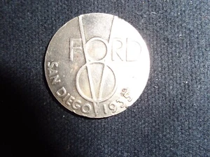 1935 Ford V8 San Diego Pacific Exposition Coin Token  (A1) - Picture 1 of 4