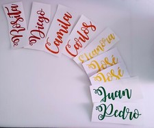 Personalised Name Vinyl Decal *STICKER*, personalised water bottle vinyl sticker