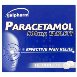 Galpharm Paracetamol 500mg Tablets Pain Relief – Pack of 16 Sealed Box - Picture 1 of 1