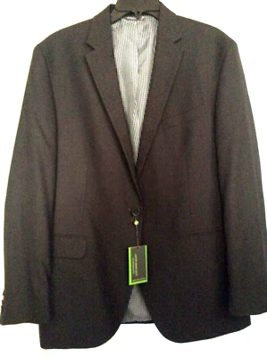 Men's Sz 44 R John Bartlett NY Classic Fit Sport Coat Blazer Jacket NWT Black - Image 1 of 4