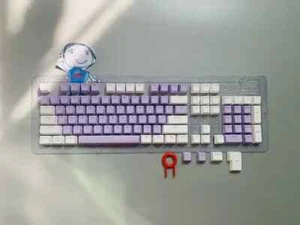 104pcs Mechanical Keyboard Keycaps Set Backlit Two-Color Replacement ABS Key Cap - Picture 1 of 41