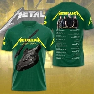 HOT HOT!!! Metallica M72 World Tour Date 2025 3D Shirt S-5XL Gift Fan Men Women - Picture 1 of 4
