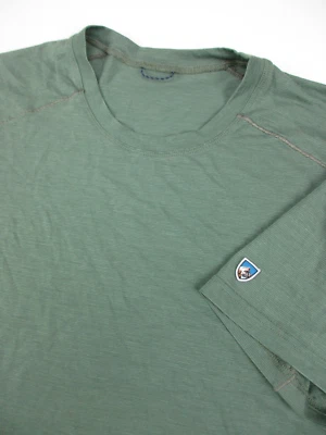 Mens Large Kuhl Valient Short Sleeve Shirt blue - Image 1 of 4