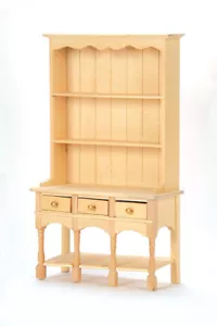 1 /12 scale Dolls House Furniture Plain Wood 3 Drawer Dresser BEF006 - Picture 1 of 1