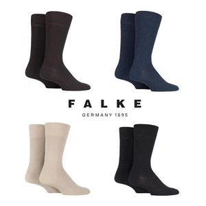 FALKE Men's Swing Socks Plain Cotton Everyday Various Colours and Sizes- 2 Pairs - Picture 1 of 10