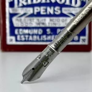 10 E.S Perry Iridinoid 95 Fine Straight Reservoir Vtg Pen Nib Italic Osmiroid - Picture 1 of 4