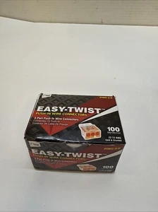 NSi Easy-Twist Push-In Wire Connector, 3 Wires, Orange 22-12AWG (100-QTY) - Picture 1 of 2