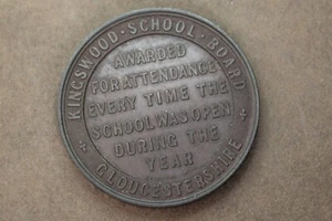* 1898 MEDAL AWARDED FOR ATTENDANCE AT SCHOOL HARRY FRENCH KINGSWOOD #IKJ20 - Picture 1 of 12