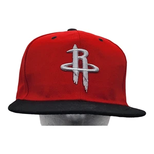 Houston Rockets Snapback Cap Hat Red Crown Black Visor OSFA - Picture 1 of 9