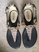 guess black gladiator sandals