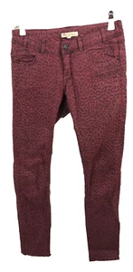 BRIAN AND NEPHEW Jeans Hose Leo Print Rot Burgundy Gr. 14 164 (W141) - Bild 1 von 3