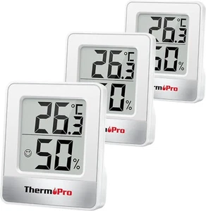 ThermoPro TP49 Digitales Mini Thermo-Hygrometer - Weiß (TP49W-3) - Bild 1 von 8