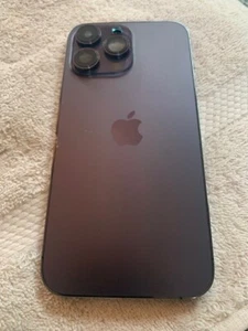 OEM Genuine Apple iPhone 14 pro max rear housing back glass chassis purple ( D ) - Photo 1 sur 8