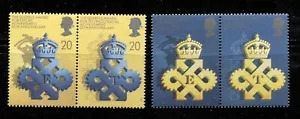 GREAT BRITAIN 1990 QUEEN AWARDS FOR EXPORT & TECH ACHIEVEMENT Sc 1319a,1321a MNH - Picture 1 of 1