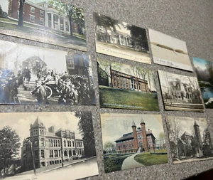 Lote de 10 postales vintage de Connecticut 1900-1910 de Middletown, Wesleyan College - Imagen 1 de 9