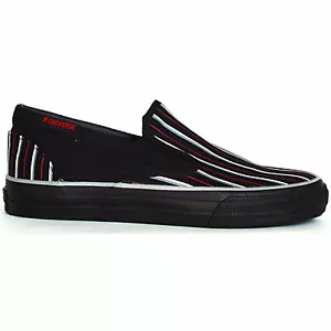 Converse EU 43 UK 9,5 Chucks Schwarz Black Skater Sliper Streifen Rot Weiß 1X673 - Bild 1 von 2