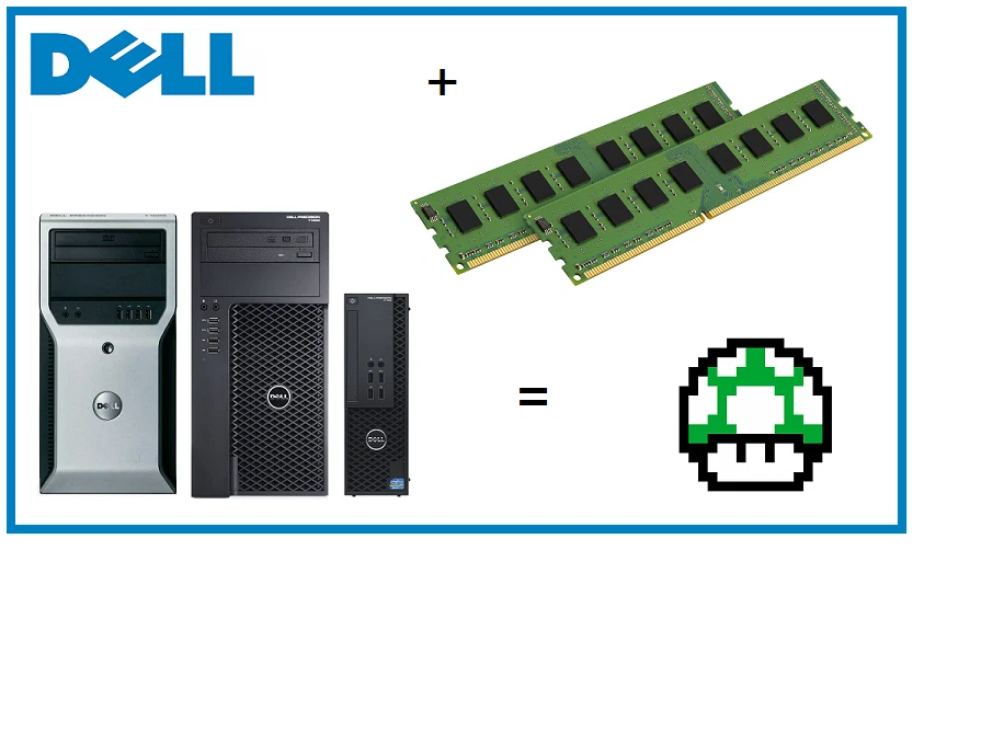16GB -2x8GB DDR3 ECC Memory Ram Upgrade for Dell Precision T1600, T1650 & T1700 - Image 1 of 1