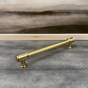 Rejuvenation Ladd Drawer Pull 6” Aged Brass WO/Hardware Scuffs Read OB - Picture 1 of 7