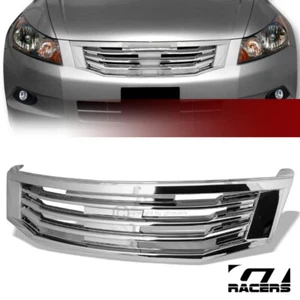 Para 2008-2010 Accord 4 puertas cromo MU estilo capucha delantera parachoques parrilla protector - Imagen 1 de 7