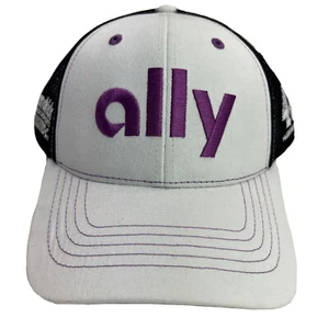 Alex Bowman #48 ALLY NASCAR Sombrero de Camionero Malla Trasera Ajustable Gorra Hendrick Blanca - Imagen 1 de 10