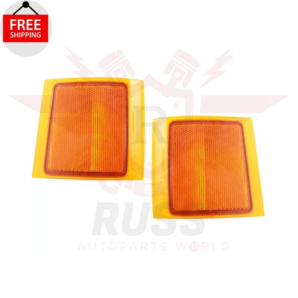 New Front Side Marker Lamp  Left & Right Pair Set Fits 1995-2000 Chevrolet Tahoe Foto 1 de 4
