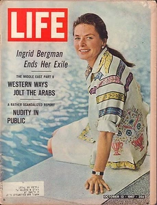 Life Magazine October 13 1967 Ingrid Bergman Ends Her Exile 082416DBE - Bild 1 von 1