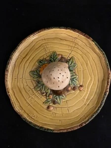 VINTAGE 1970 LEFTON MERRY MUSHROOM MID CENTURY Appetizer Dish Hors D'oeuvres - Picture 1 of 13