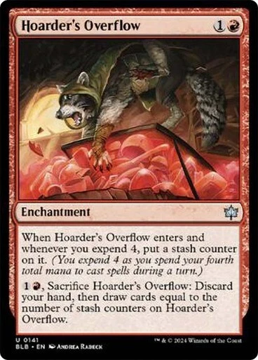 Hoarder's Overflow Bloomburrow MTG Magic  - Image 1 of 1
