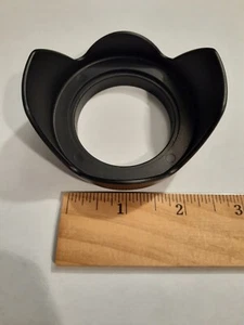 NEW Tulip Flower Lens Hood for Photo Camera Lens (Black) USA FAST SHIPPING - Picture 1 of 5