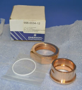 Emerson Copeland 2 1/4" - 12 THD Rotalock to 1 5/8" ID Sweat 998-0034-12 - Picture 1 of 5