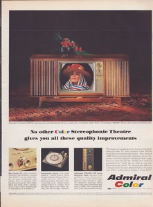 1964 Admiral TV Print Ad, "No other Color Stereophonic Theatre gives you..." - Picture 1 of 1
