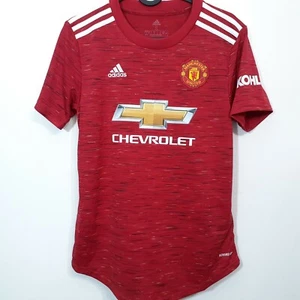 Adidas Womens Red FM4279 Manchester United Aeroready Soccer Football Jersey Sz S - Picture 1 of 11
