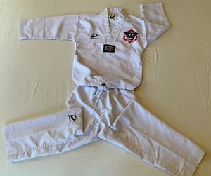 Youth Dynamics Taekwondo Gi Uniform Martial Arts Karate Kung-Fu Sz 000/120 Small - Picture 1 of 13