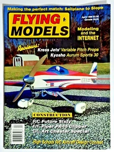 FLYING MODELS magazine  April 1998  pre-owned - Picture 1 of 2