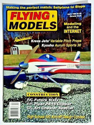 FLYING MODELS magazine  April 1998  pre-owned - Image 1 of 2